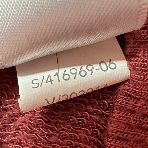 Athleta Nirvana Wear Two Ways Wrap Cardigan Maple Red Size Medium Tall MT - Picture 6 of 6